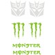 TRANSFORMERS DECEPTIKON   MONSTER ENERGY naklejki tuningowe na kask, rower, motocykl, quad, skuter - YESS Naklejki
