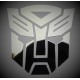 TRANSFORMERS AUTOBOT CHROM LUSTO CHROME naklejka na kask - YESS Naklejki