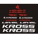 KROSS LEVEL A4 XC  naklejki zastępcze na rower damski, męski, gravel, górski, mtb, szosowy, trekkingowy, miejski - YESS Naklejki