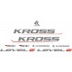 KROSS LEVEL A2 XC  naklejki zastępcze na rower damski, męski, gravel, górski, mtb, szosowy, trekkingowy, miejski - YESS Naklejki
