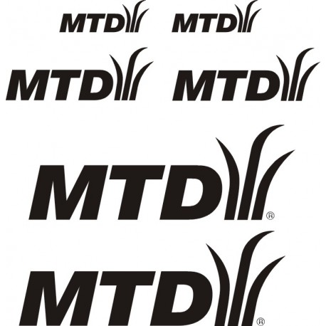 MTD zestaw naklejek kosiarka traktorek