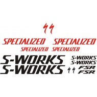 SPECIALIZED S-WORKS FSR naklejki zastępcze na rower damski, męski, gravel, górski, mtb, szosowy, trekkingowy - YESS Naklejki