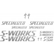 SPECIALIZED S-WORKS FSR naklejki zastępcze na rower damski, męski, gravel, górski, mtb, szosowy, trekkingowy - YESS Naklejki