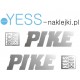 PIKE ROCK SHOX naklejki zamienniki na amortyzator widelec  YESS Naklejki
