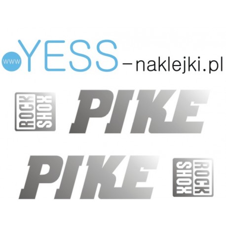 PIKE ROCK SHOX naklejki zamienniki na amortyzator widelec  YESS Naklejki
