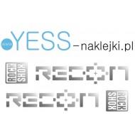 RECON  ROCK SHOX naklejki zamienniki na amortyzator widelec  YESS Naklejki