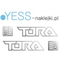 TORA ROCK SHOX naklejki zamienniki na amortyzator widelec  YESS Naklejki