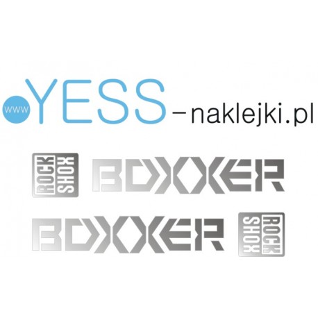 BOXXER ROCK SHOX naklejki zamienniki na amortyzator widelec  YESS Naklejki
