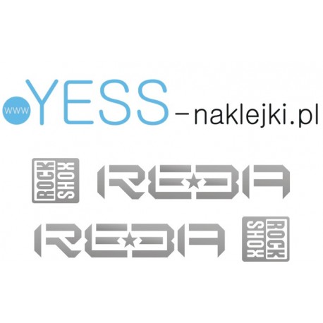 REBA ROCK SHOX naklejki zamienniki na amortyzator widelec  YESS Naklejki