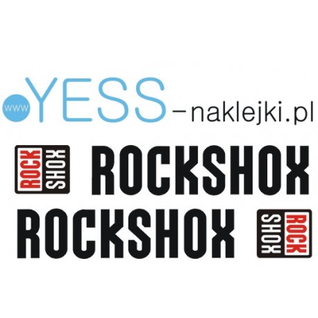 ROCK SHOX  naklejki na amortyzator widelec - YESS Naklejki