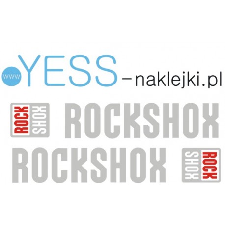 ROCK SHOX  naklejki na amortyzator widelec - YESS Naklejki