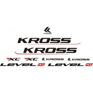 KROSS A2 LEVEL naklejki zastępcze na rower górski mtb,rower szosowy,rower trekkingowy,rower miejski,rower damski,rower męski