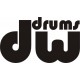 DW DRUMS naklejka na naciąg perkusja bęben - YESS Naklejki