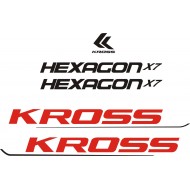 KROSS HEXAGON LEVEL  naklejki zastępcze na rower górski mtb,rower szosowy,rower trekkingowy,