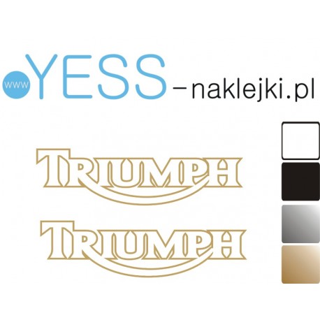 TRIUMPH Naklejka na bak  motocykl  YESS Naklejki