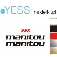 MANITOU naklejki na amortyzator widelec  YESS Naklejki