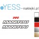MANITOU naklejki na amortyzator widelec  YESS Naklejki