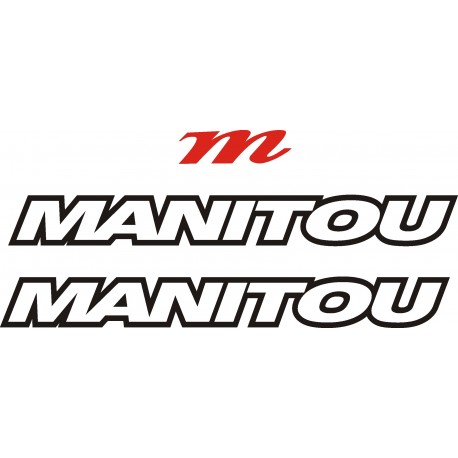 MANITOU naklejki na amortyzator widelec  YESS Naklejki