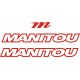 MANITOU naklejki na amortyzator widelec  YESS Naklejki