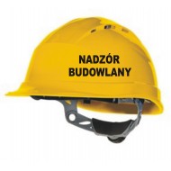 KIEROWNIK BUDOWY Naklejka na kask hełm ochronny  YESS Naklejki