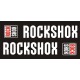 ROCK SHOX  naklejki na amortyzator widelec - YESS Naklejki
