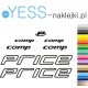 PRICE COMP naklejki zastępcze na rower damski, rower męski, gravel, górski, mtb, szosowy, trekkingowy, miejski  YESS Naklejki