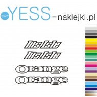 ORANGE  MS ISLE  naklejki zastępcze na rower damskIi, męski, gravel, górski, mtb, szosowy, trekkingowy,  - YESS NaklejkI