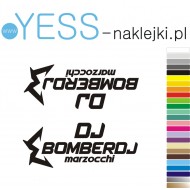 MARZOCCHI BOMBER DJ  naklejki na amortyzator - YESS Naklejki