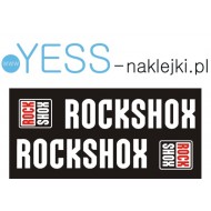 ROCK SHOX  naklejki na amortyzator widelec - YESS Naklejki