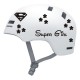 SUPER GIRL i KWIATKI  naklejki na kask na rower dziecięcy  rower dla dziewczynki  - YESS Naklejki