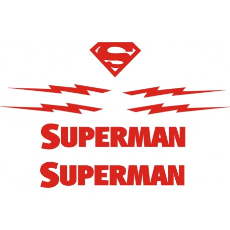 SUPERMAN  Marvel naklejki na kask na rower dziecięcy dla chłopca - YESS Naklejki