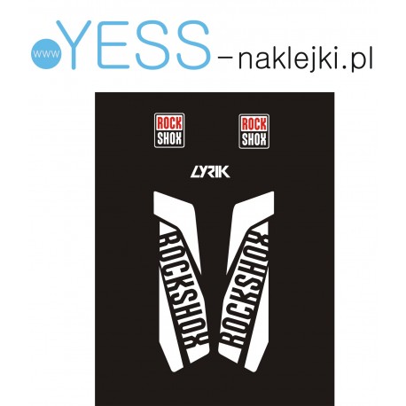  LYRIK ROCK SHOX naklejki zamienniki na amortyzator widelec  YESS Naklejki