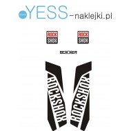 BOXXER ROCK SHOX naklejki  zastępcze na amortyzator widelec  YESS Naklejki
