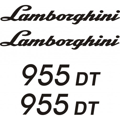 LAMBORGHINI 955 DT naklejki na traktor ciągnik koparke - YESS Naklejki