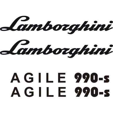 LAMBORGHINI  agile 990-s  naklejki na traktor ciągnik koparke - YESS Naklejki