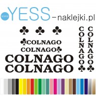 COLNAGO  naklejki zastępcze na rower damski, męski, gravel, górski, mtb, szosowy, trekkingowy, miejski - YESS Naklejki