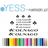 COLNAGO  naklejki zastępcze na rower damski, męski, gravel, górski, mtb, szosowy, trekkingowy, miejski - YESS Naklejki