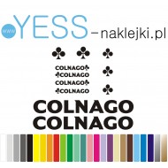 COLNAGO  naklejki zastępcze na rower damski, męski, gravel, górski, mtb, szosowy, trekkingowy, miejski - YESS Naklejki