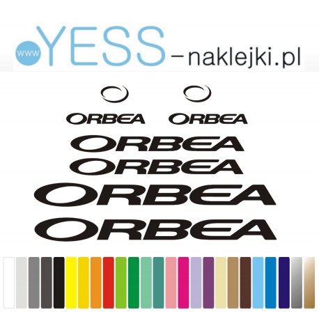 ORBEA naklejki zastępcze na rower damski, rower męski, gravel, górski, mtb, szosowy, trekkingowy, miejski - YESS Naklejki