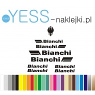 BIANCHI Corsa Vintage  naklejki zastępcze na rower damski, męski, gravel, górski, szosowy, trekkingowy, miejski - YESS Naklejki