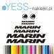 MARIN naklejki zastępcze na rower damski, męski, gravel, górski, mtb, szosowy, trekkingowy, miejski - YESS Naklejki