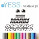 MARIN naklejki zastępcze na rower damski, męski, gravel, górski, mtb, szosowy, trekkingowy, miejski - YESS Naklejki