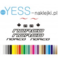 NORCO naklejki zastępcze na rower damski, męski, gravel, górski, mtb, szosowy, trekkingowy, miejski - YESS Naklejki
