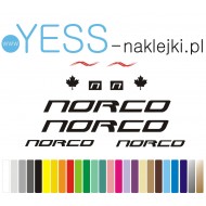 NORCO naklejki zastępcze na rower damski, męski, gravel, górski, mtb, szosowy, trekkingowy, miejski - YESS Naklejki