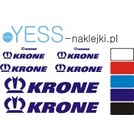 KRONE zestaw naklejka przyczepa naczepa tir wywrotka  YESS Naklejki