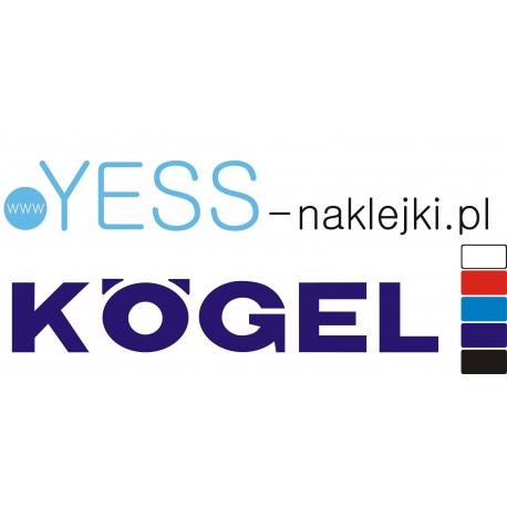  KOGEL naklejka naczepa tir wywrotka  YESS Naklejki