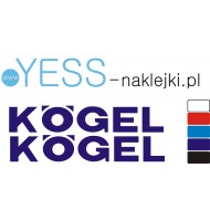  KOGEL naklejka naczepa tir wywrotka  YESS Naklejki