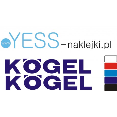  KOGEL naklejka naczepa tir wywrotka  YESS Naklejki