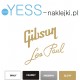 GIBSON LOGO Les Paul naklejki na gryf, naklejki na gitarę, naklejki na główkę gitary - YESS Naklejki