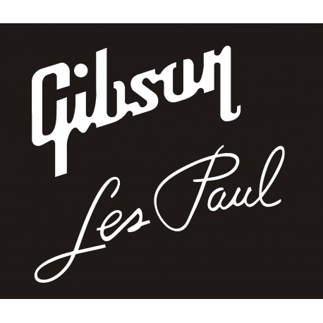 GIBSON LOGO Les Paul naklejki na gryf, naklejki na gitarę, naklejki na główkę gitary - YESS Naklejki